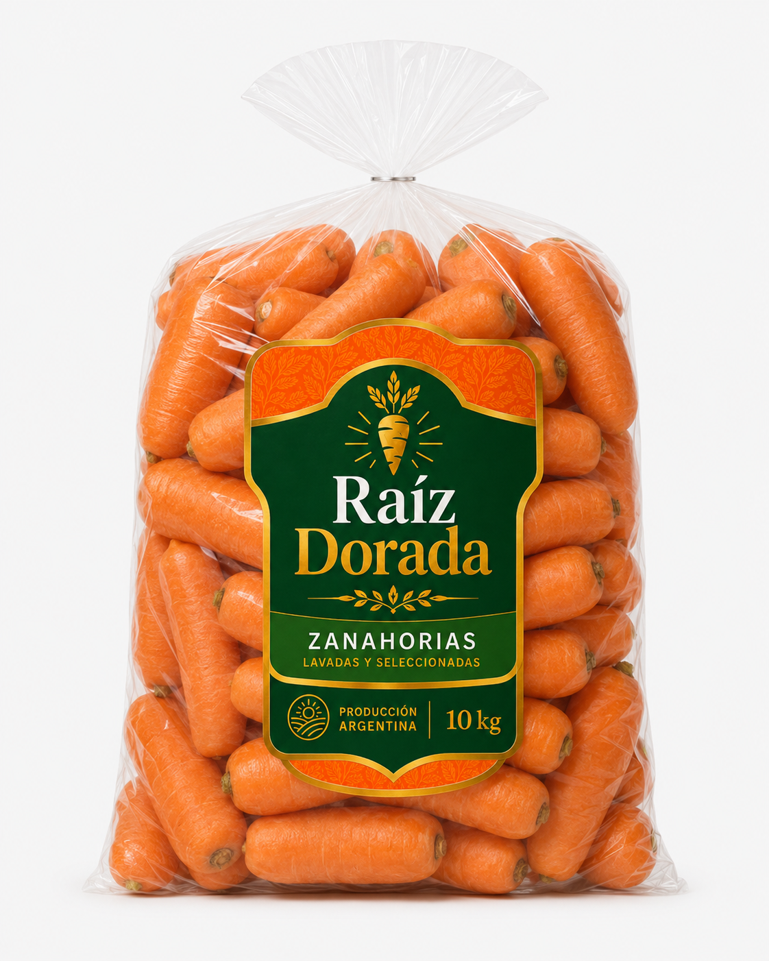 Bolsa 10 kg común de zanahorias Raíz Dorada